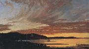 Frederic E.Church Sunset,Bar Harbor oil on canvas